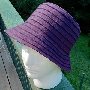 100% Wool Purple Bucket Hat